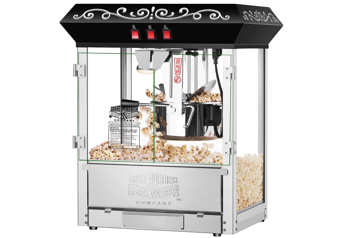 10 oz popcorn machine rental in Winnipeg Manitoba and Kenora Ontario for parties and events