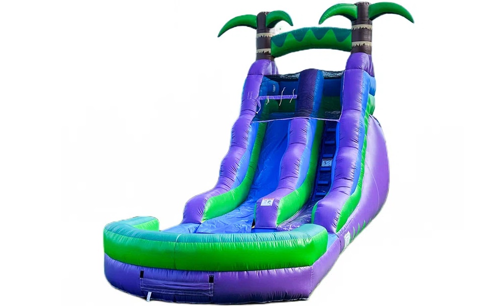 16 FT inflatable tropical waterslide rental for summer parties in Winnipeg Manitoba