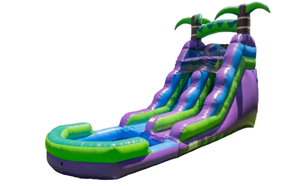Jump Up Bouncers tropical waterslide rental in Winnipeg Manitoba and Kenora Ontario