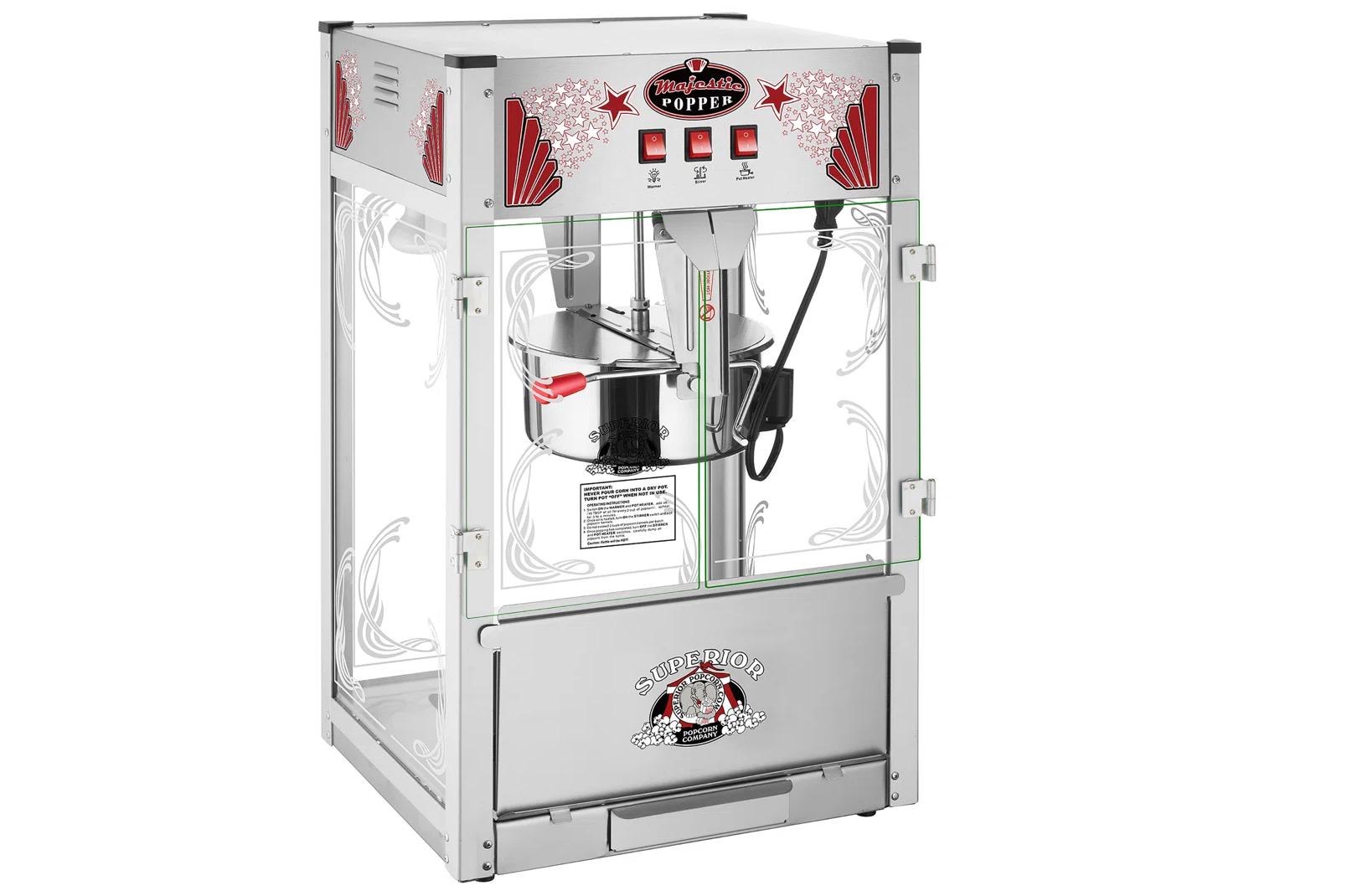 Movie theatre style popcorn machine rental in Winnipeg Manitoba and Kenora Ontario