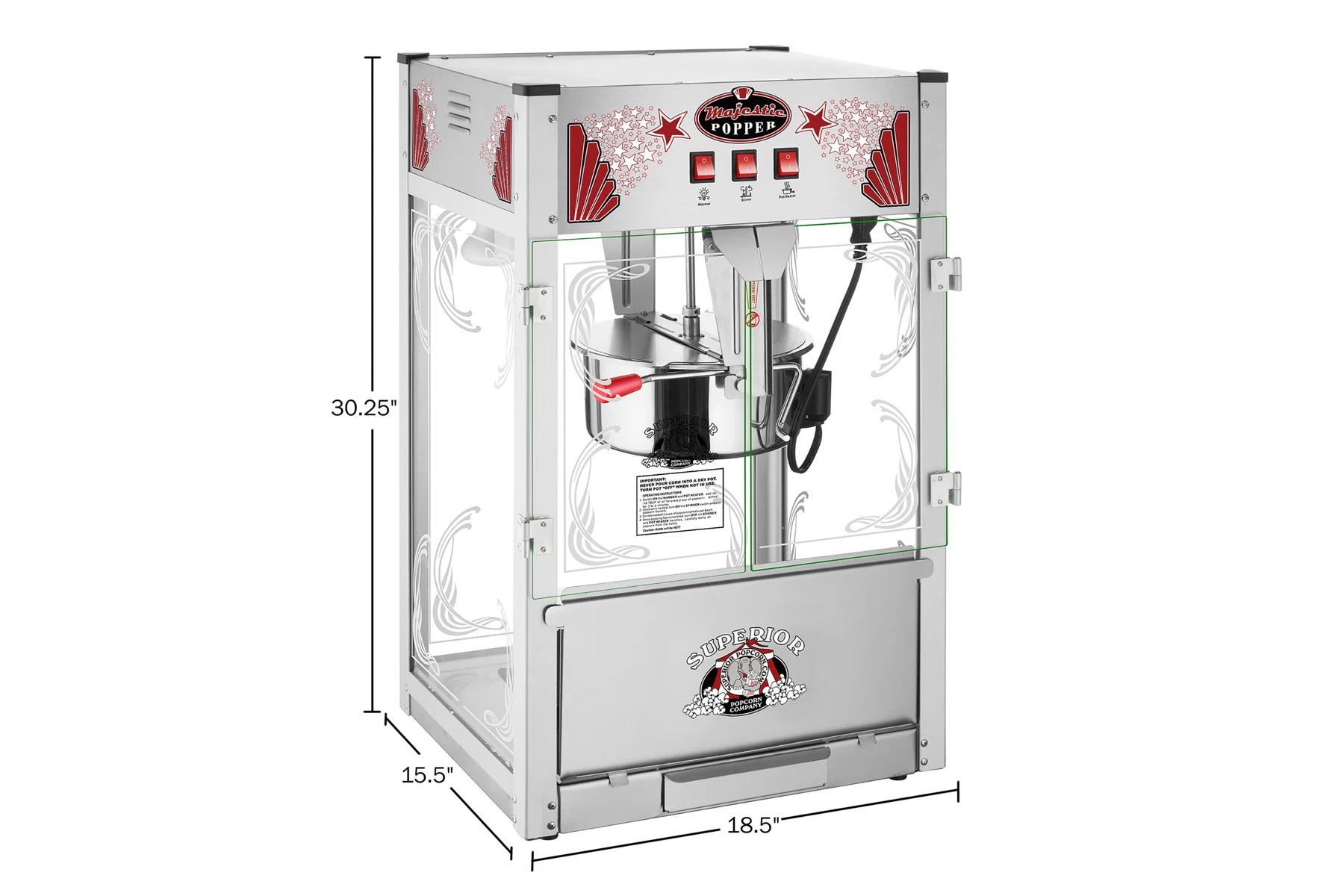 Fresh popcorn concession machine rental in Winnipeg Manitoba for parties and events