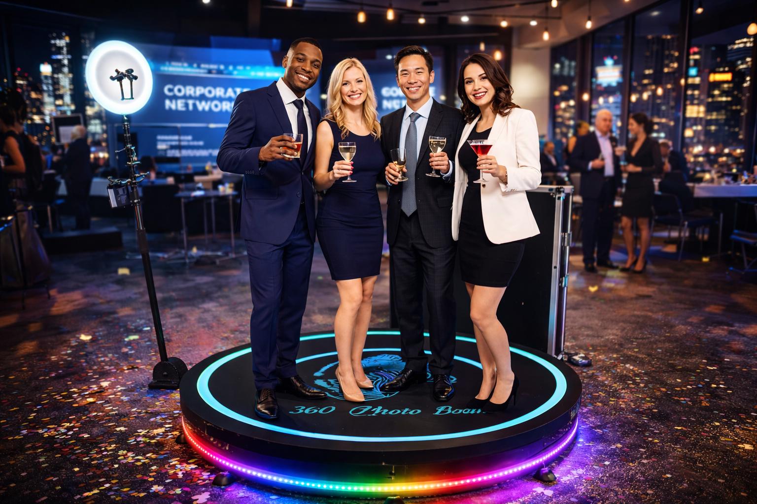 Guests enjoying 360 Video Photo Booth experience in Manitoba
