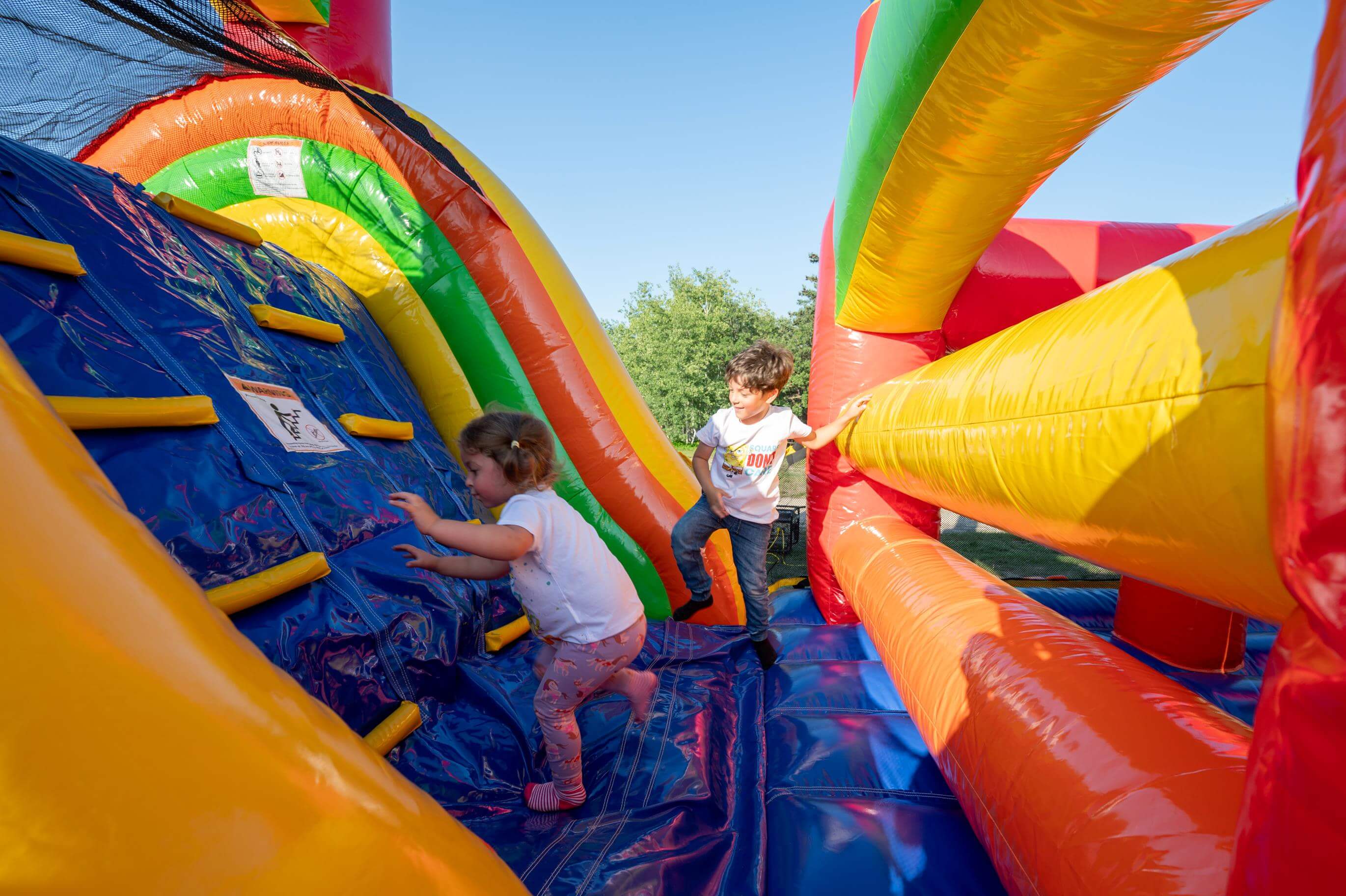 40 foot obstacle course inflatable with slide rental Winnipeg Manitoba