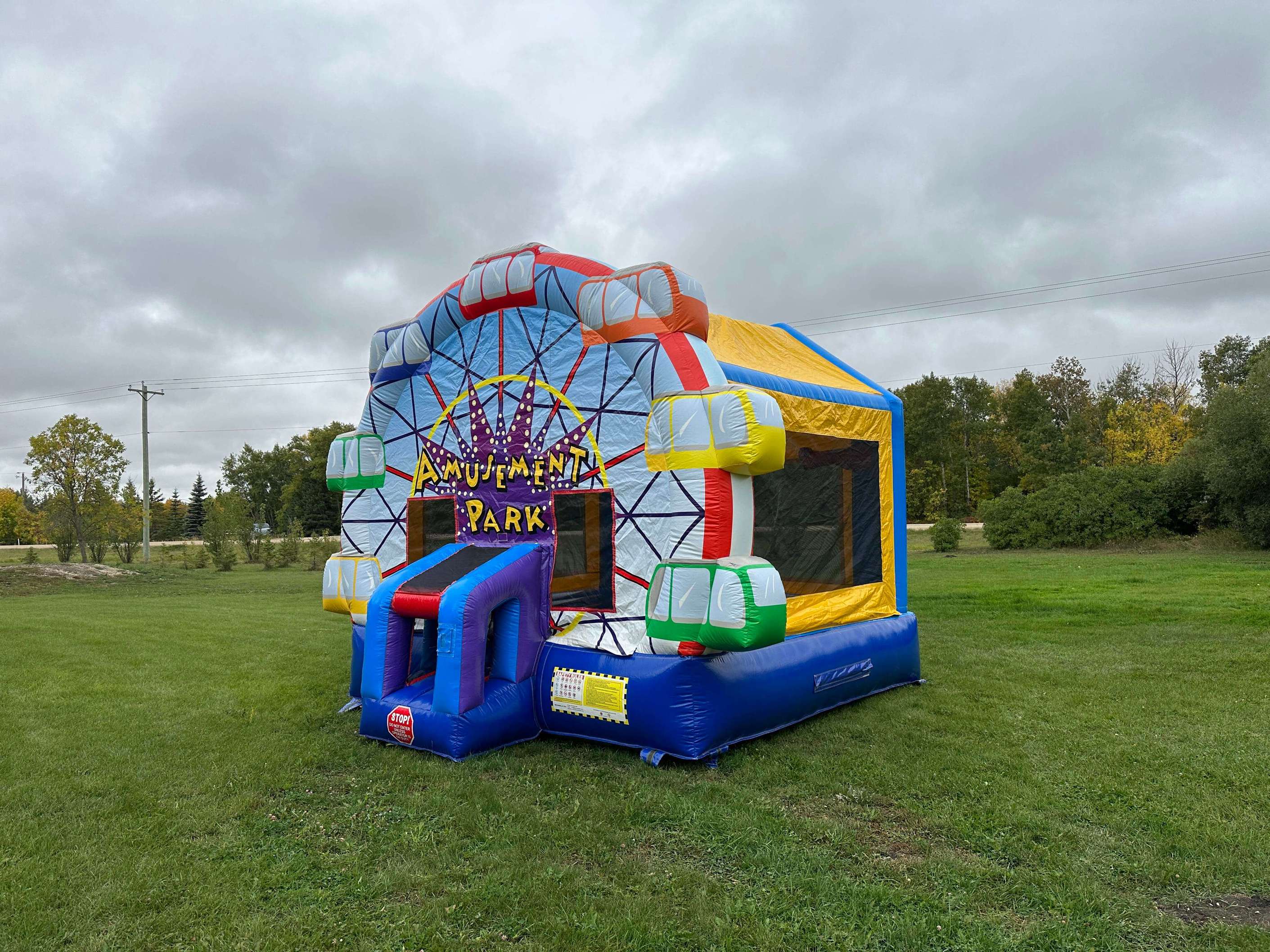 Amusement park inflatable bounce house rental for parties in Winnipeg Manitoba