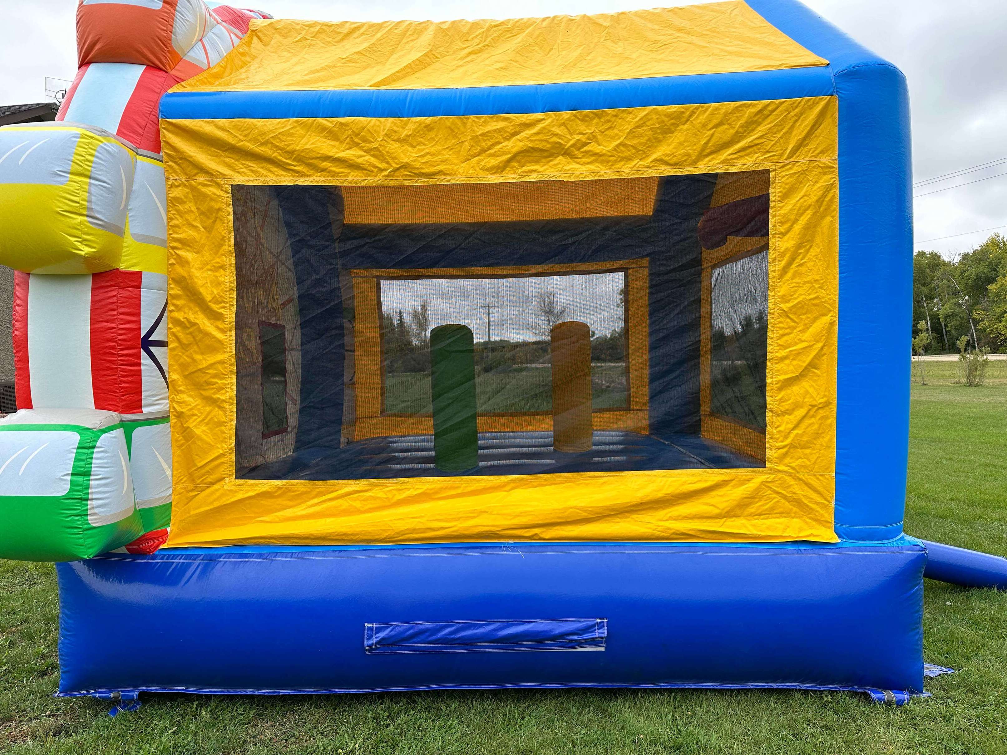 Amusement park bouncy castle rental by Jump Up Bouncers in Winnipeg Manitoba