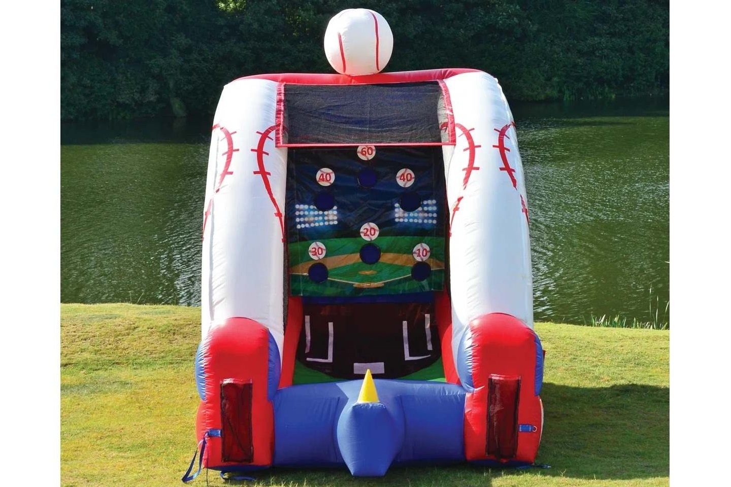 Baseball target inflatable game rental in Winnipeg Manitoba for parties school events and sports themed events