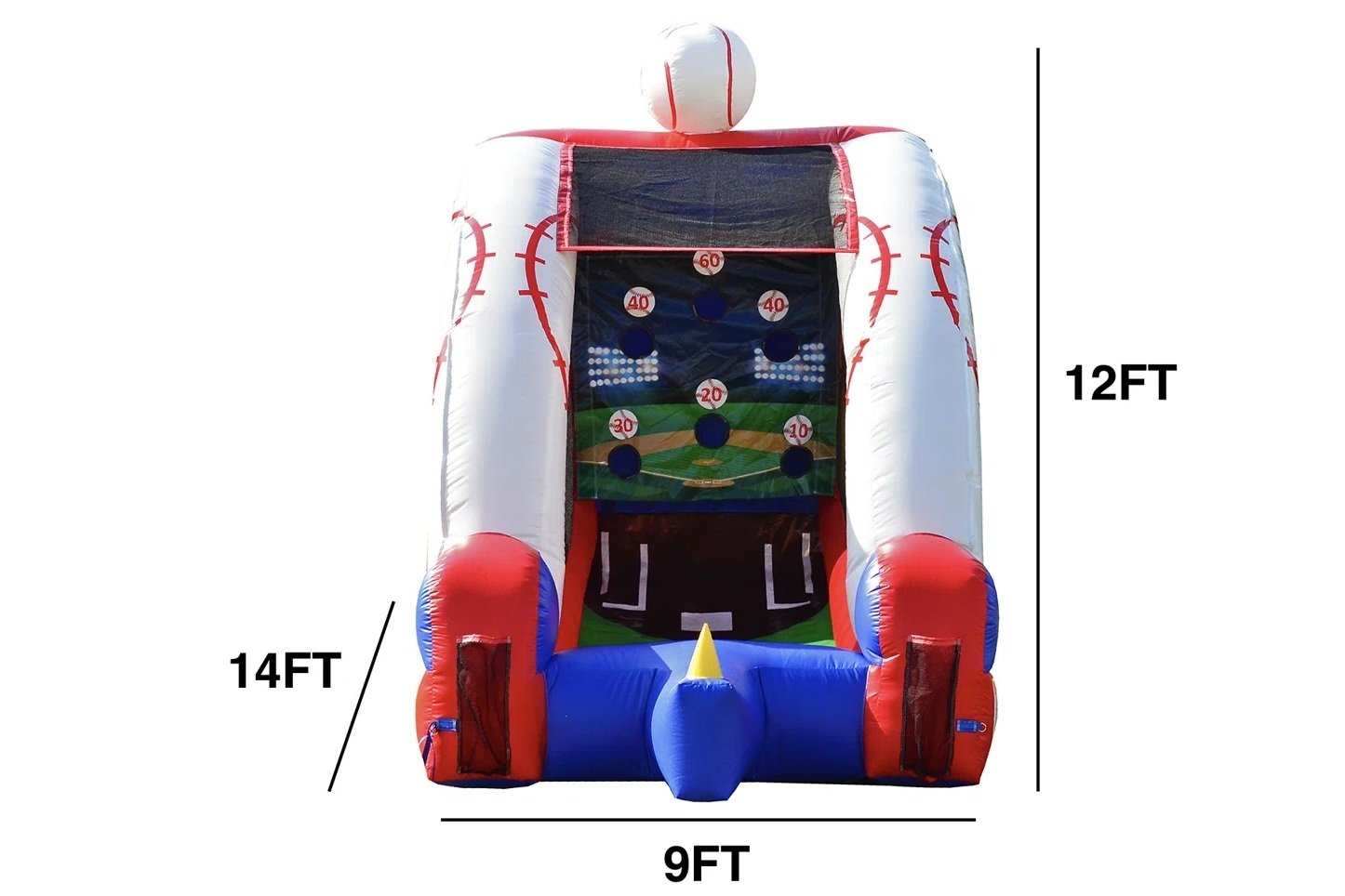 Inflatable baseball target game rental in Winnipeg Manitoba for backyard parties and festivals