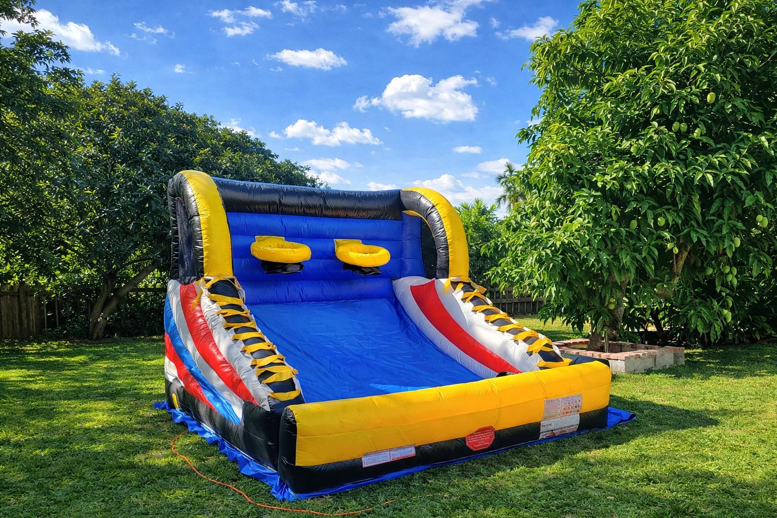 Basketball inflatable game rental in Winnipeg Manitoba for indoor gyms outdoor parties and festivals