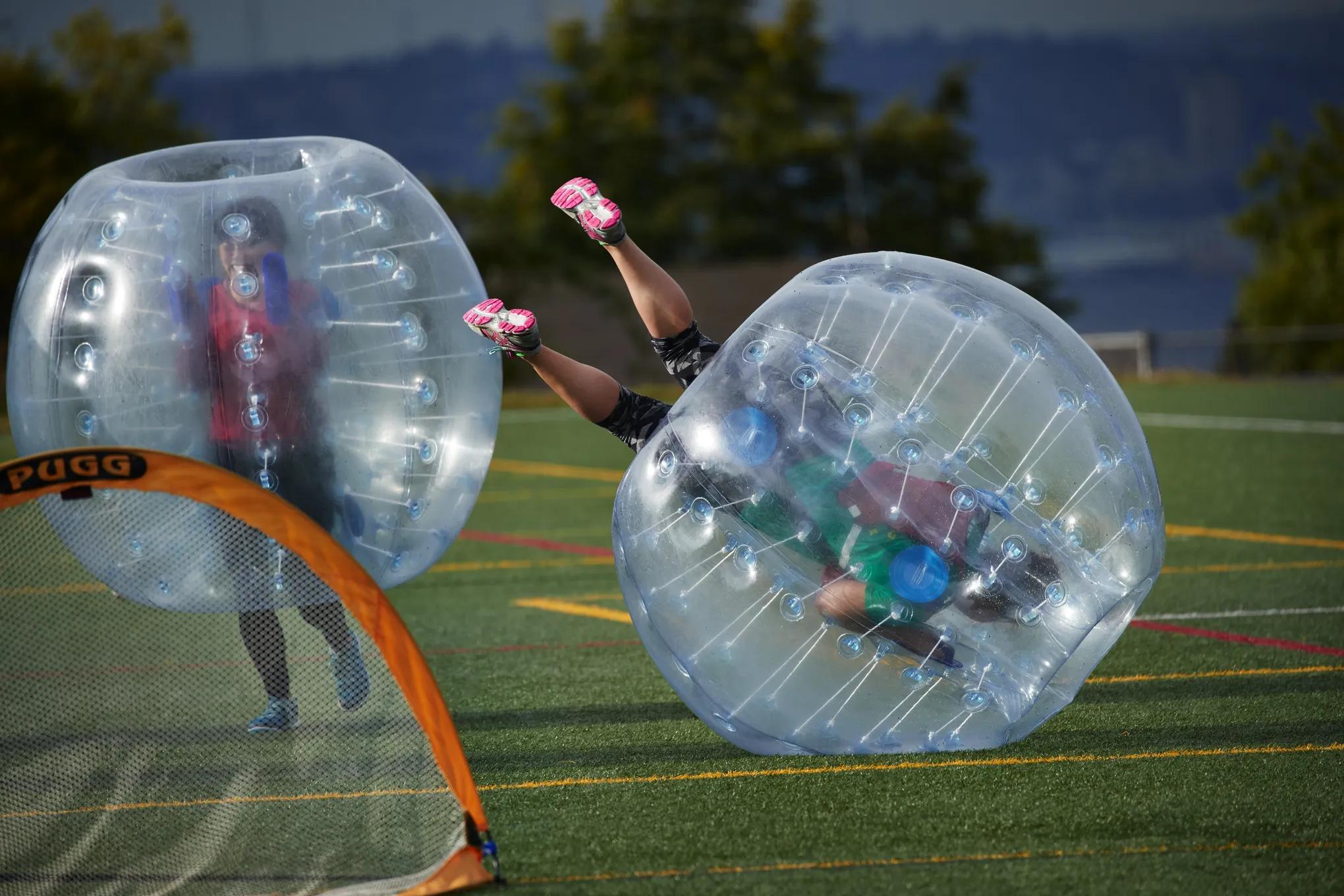 Bubble Soccer game rental Winnipeg Manitoba for schools festivals and group events