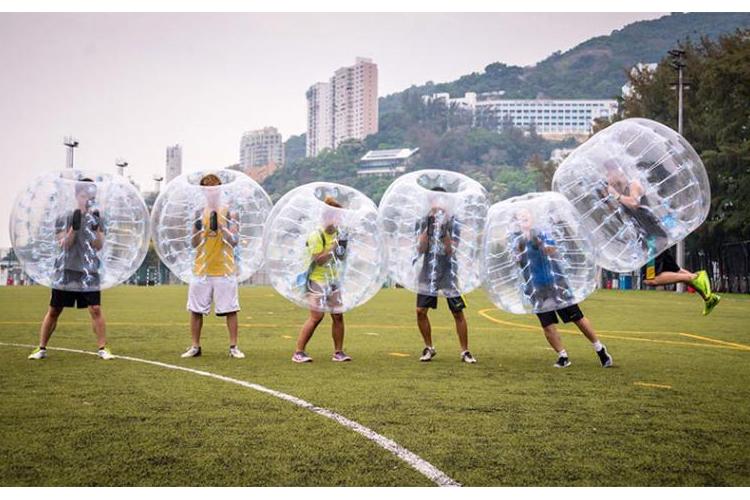 Bubble Soccer suits rental in Winnipeg Manitoba for corporate team building and outdoor events