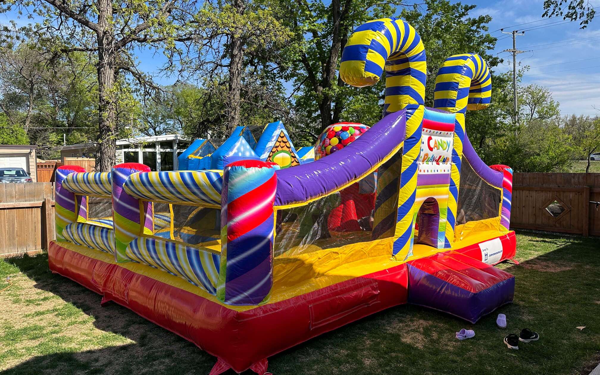 Toddler Candyland Park inflatable playground rental Winnipeg Manitoba