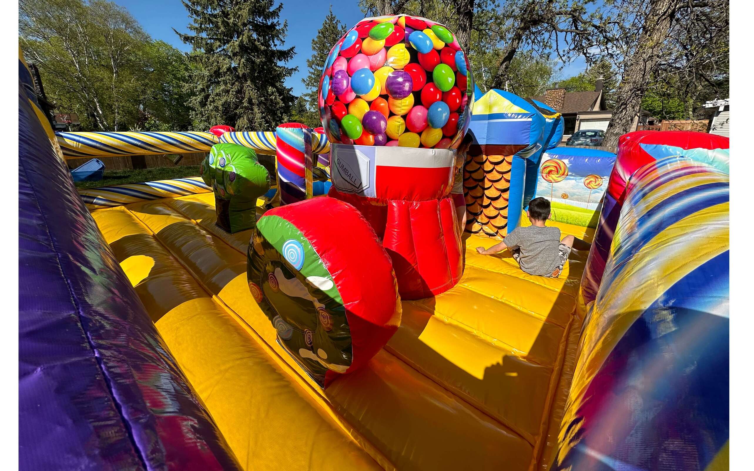 Candyland Park inflatable by Jump Up Bouncers Winnipeg Manitoba