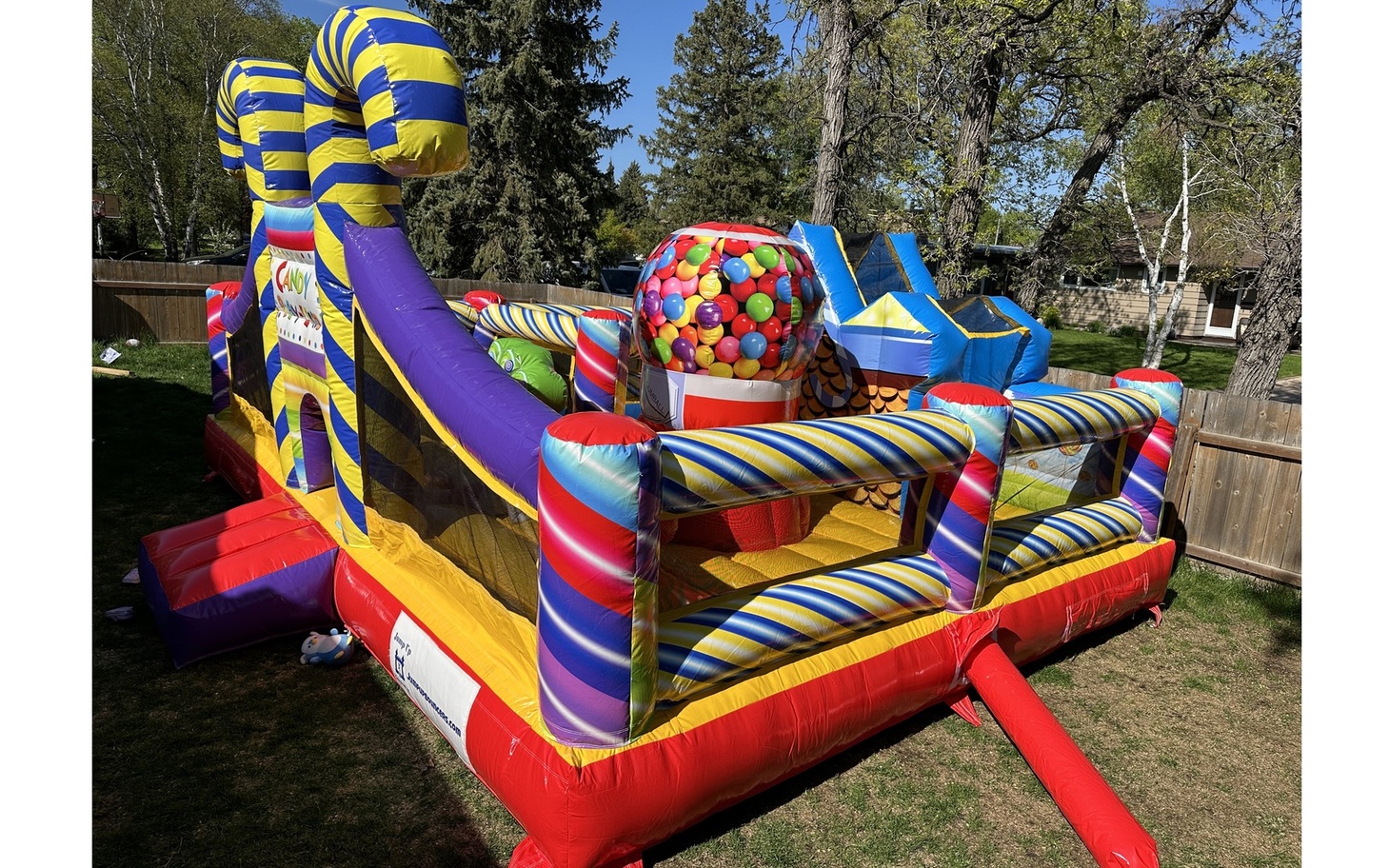 Large toddler inflatable Candyland Park rental Winnipeg Manitoba