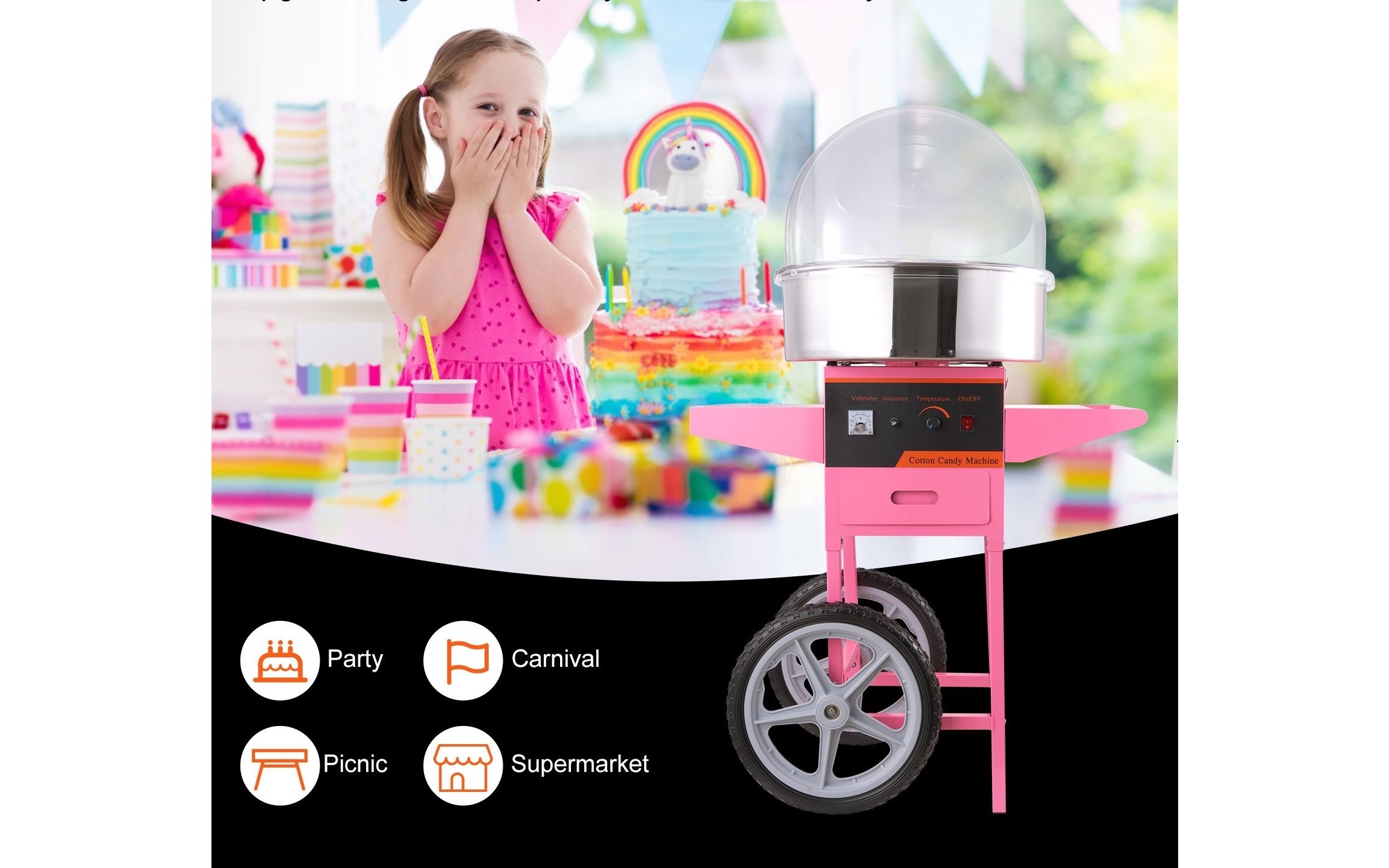 Easy to use cotton candy machine rental in Winnipeg Manitoba