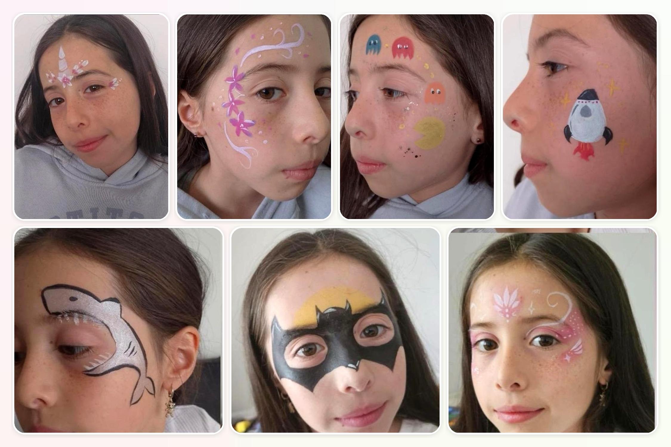 Face painting work by Jump Up Bouncers artists available in Winnipeg Manitoba and Kenora Ontario by custom quote