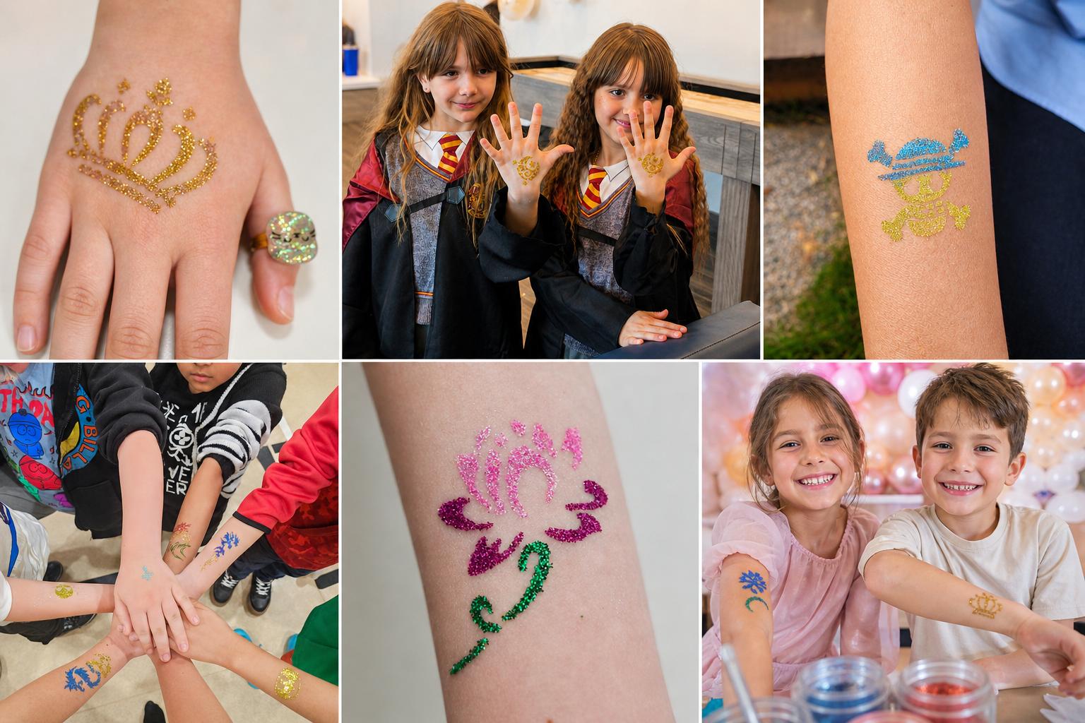 Glitter tattoo party entertainment in Winnipeg Manitoba for schools festivals fundraisers and community events