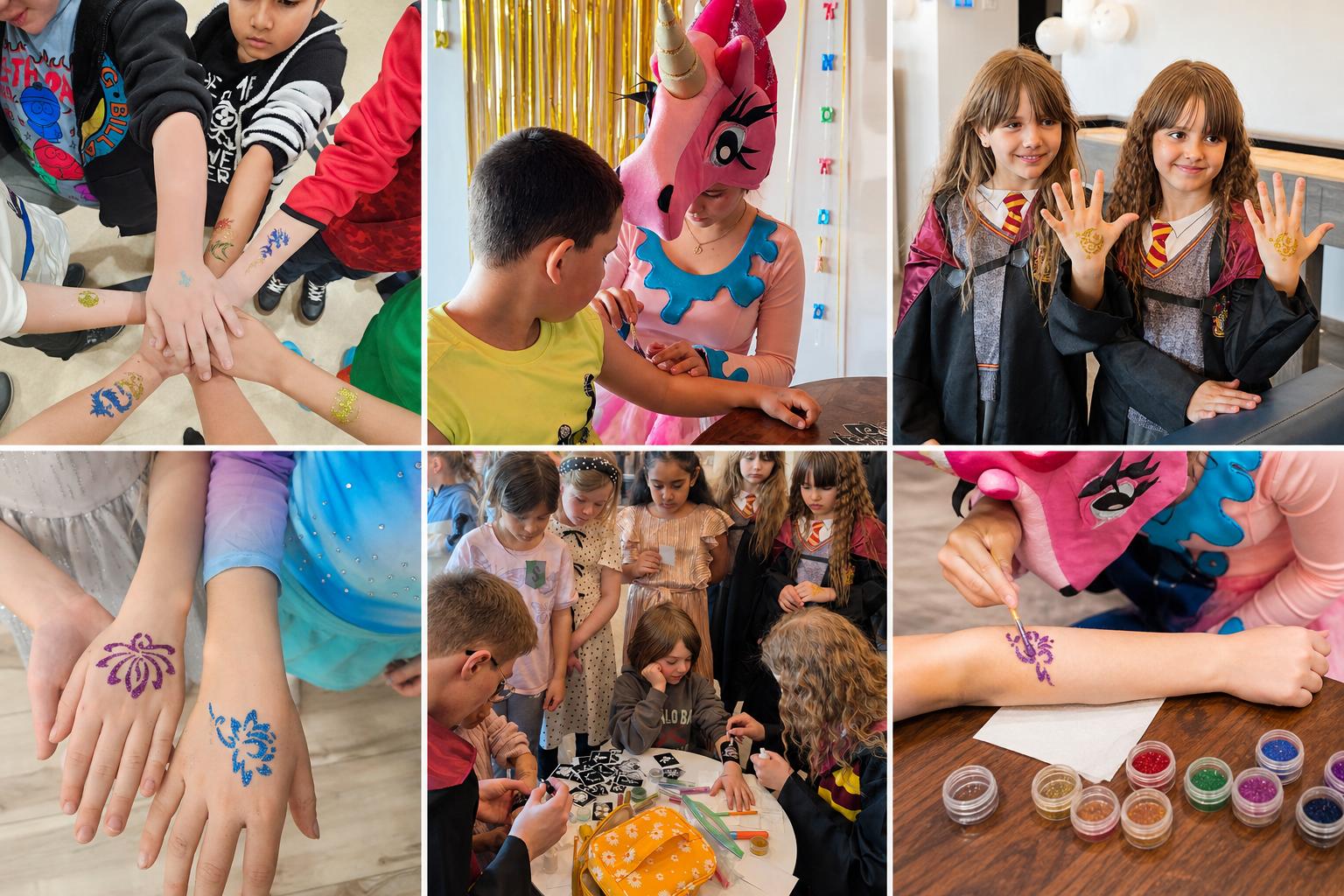 Water resistant glitter tattoos in Winnipeg Manitoba using non toxic skin safe cosmetic grade materials