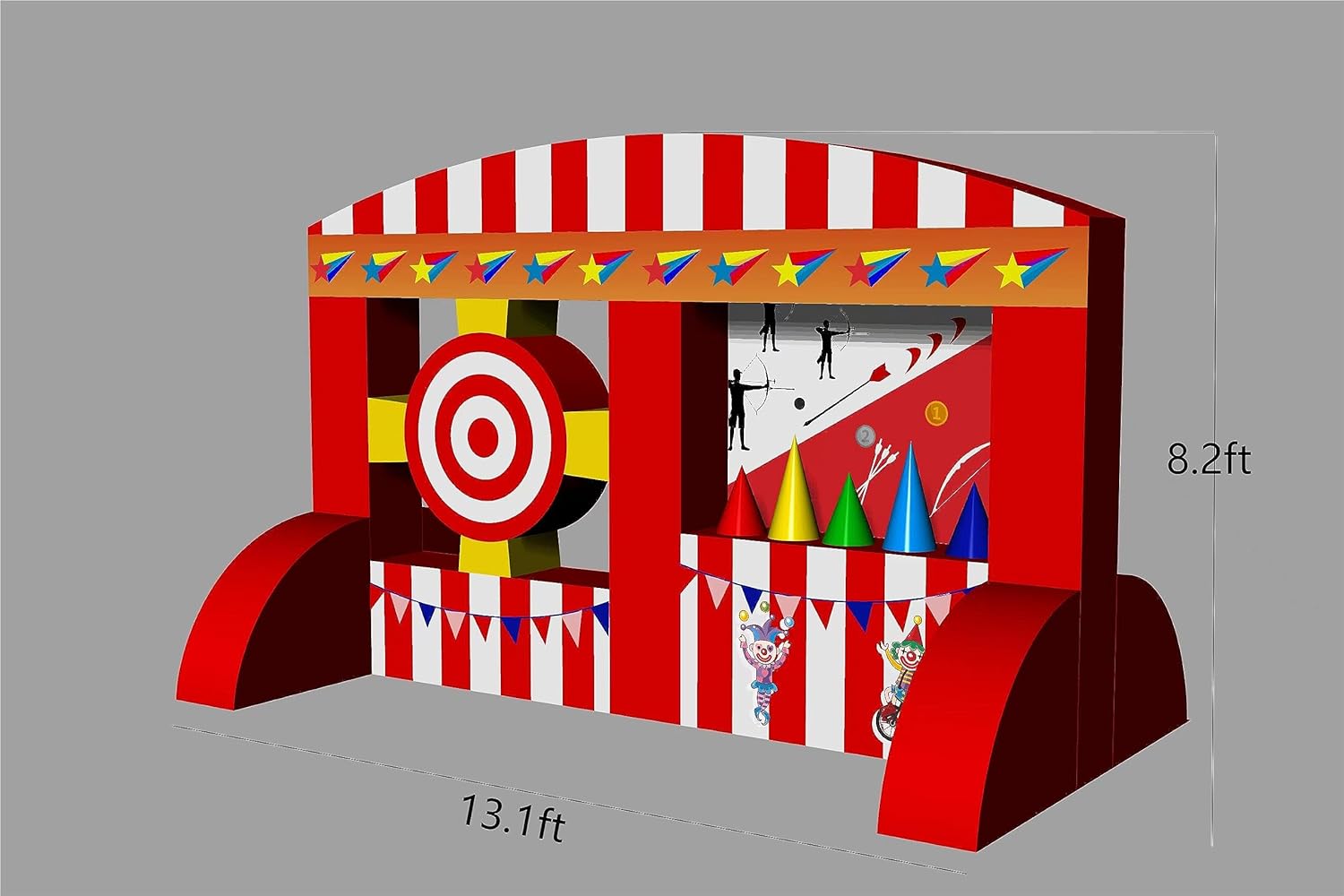 Interactive inflatable archery and dart target game for events in Winnipeg Manitoba