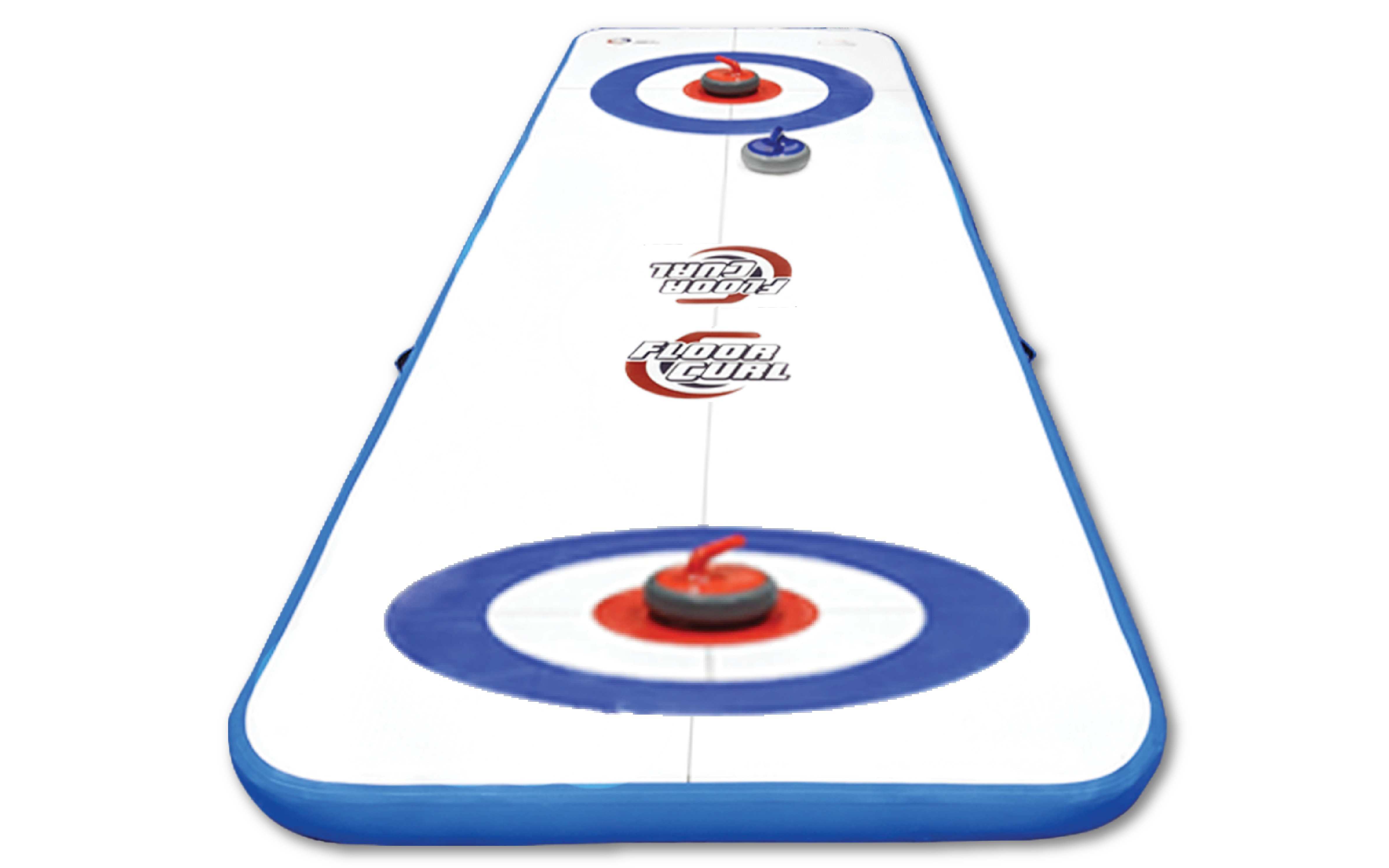 Portable inflatable curling rental for corporate events in Winnipeg Manitoba