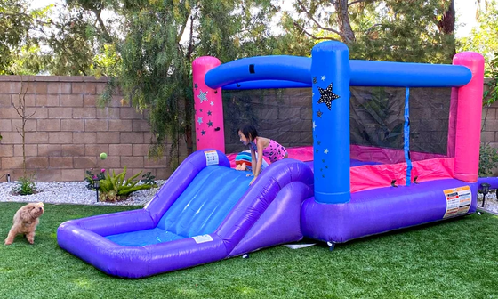Family friendly inflatable bouncer with slide rental in Manitoba