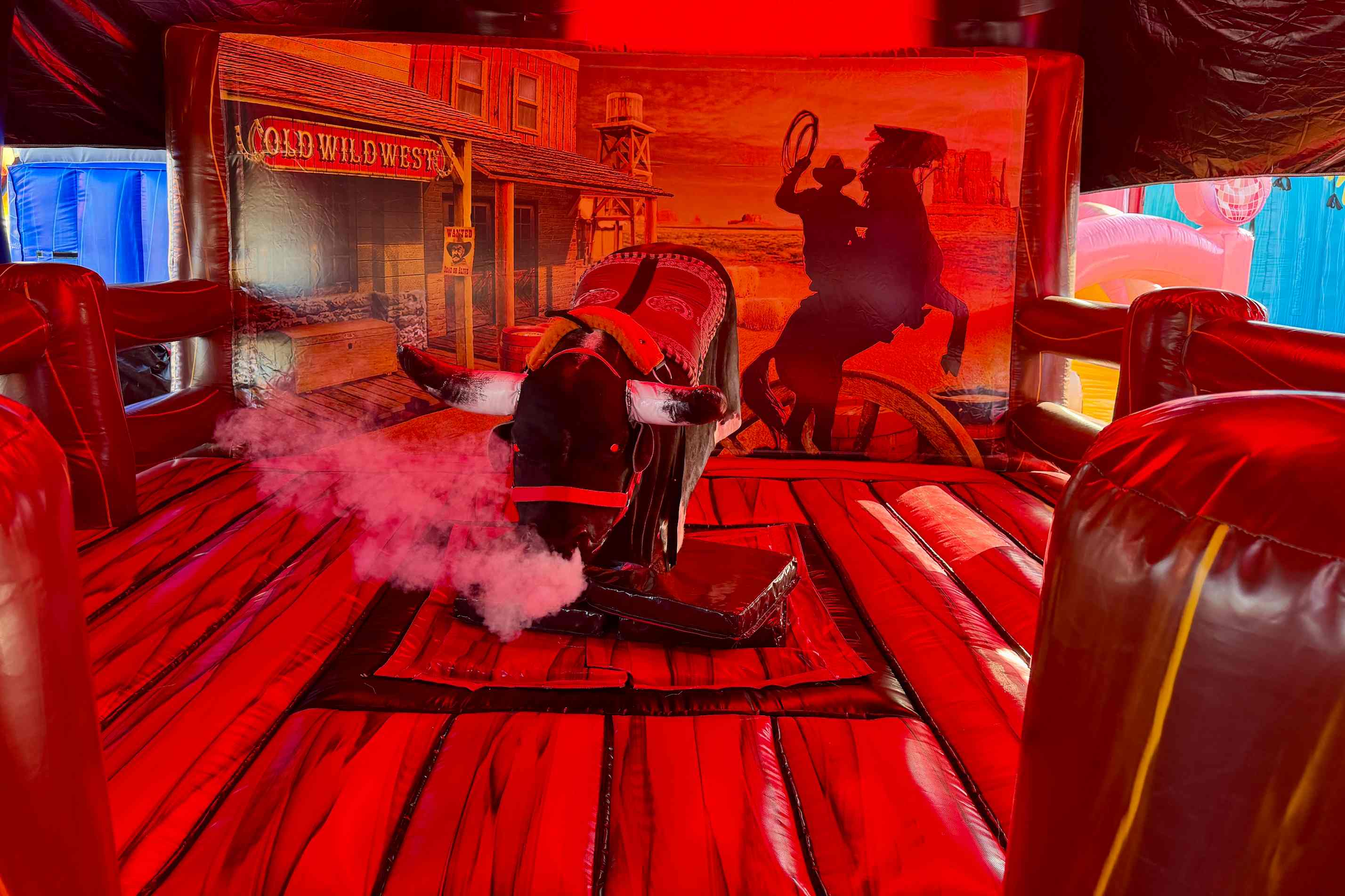 Mechanical bull rental in Winnipeg Manitoba for school events corporate events and parties