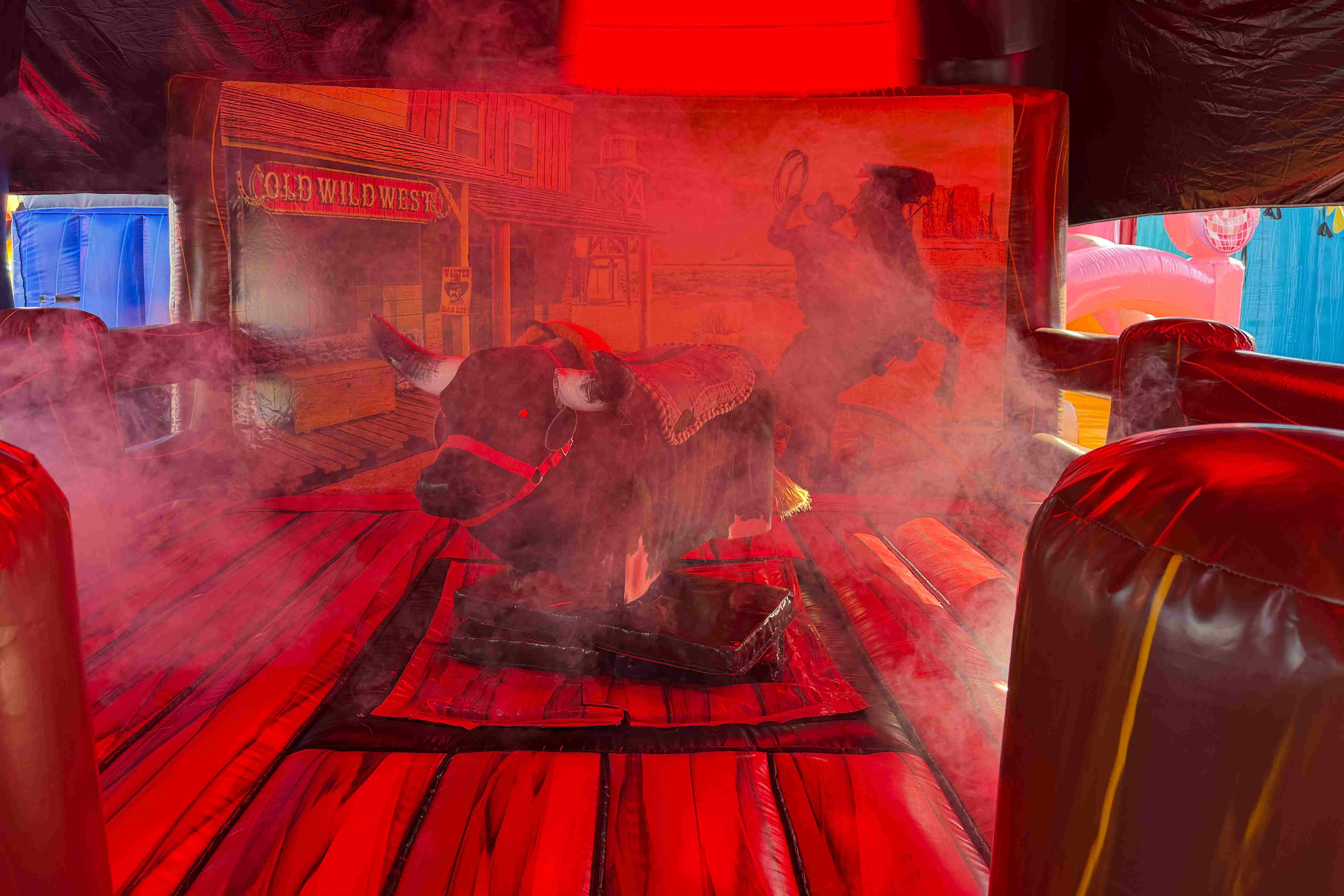 Mechanical bull attraction for corporate events Winnipeg