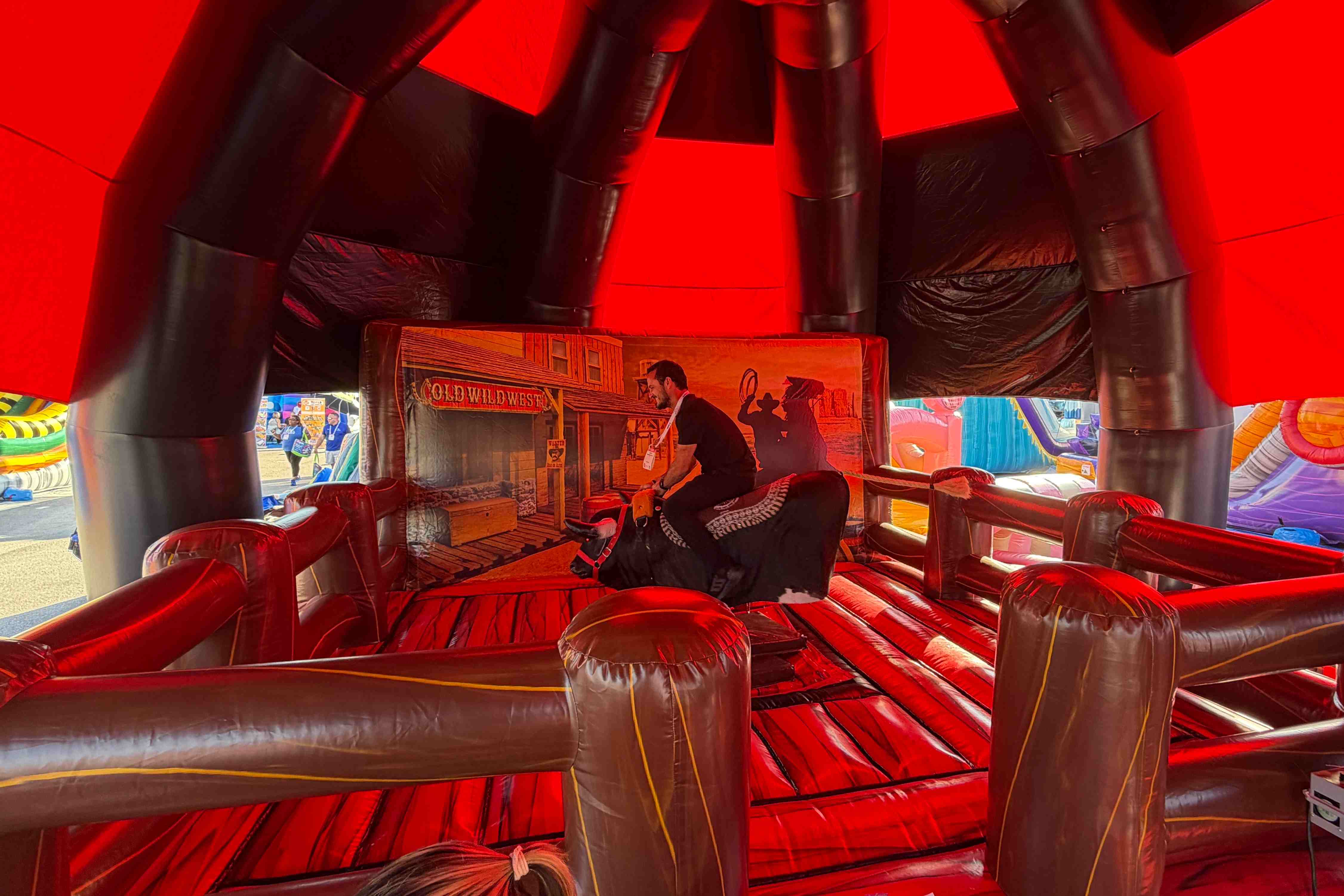 Mechanical bull for festivals and socials Winnipeg Manitoba