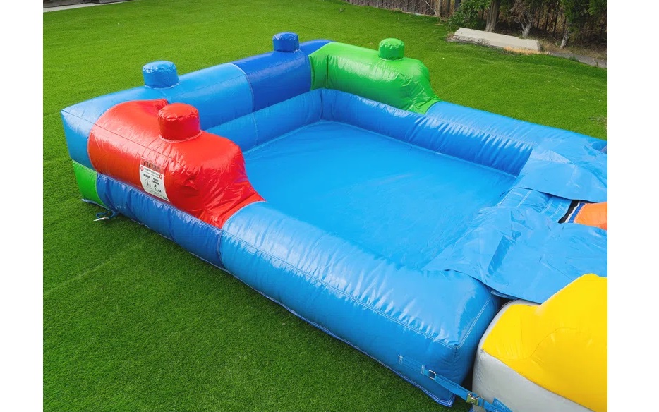 Mega Blocks combo bouncy house with slide photo gallery Winnipeg Manitoba