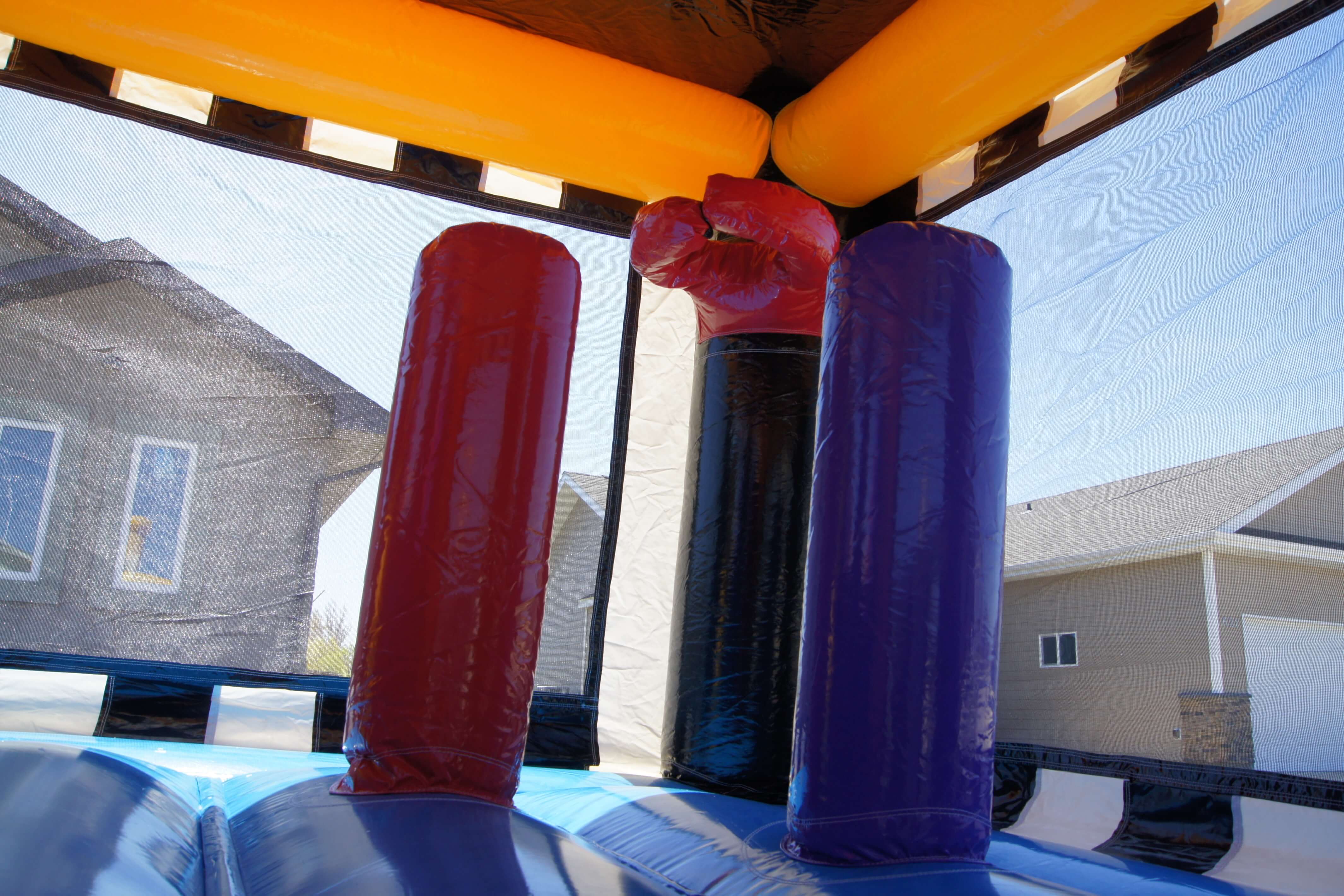 Sports inflatable combo bouncer with slide for parties in Winnipeg Manitoba