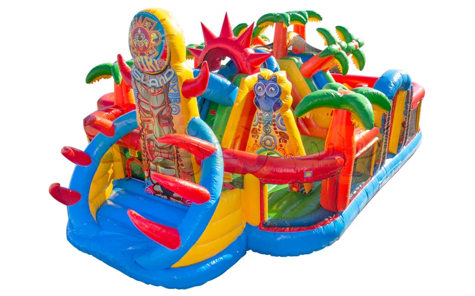 Huge inflatable playground rental for school events and festivals in Winnipeg
