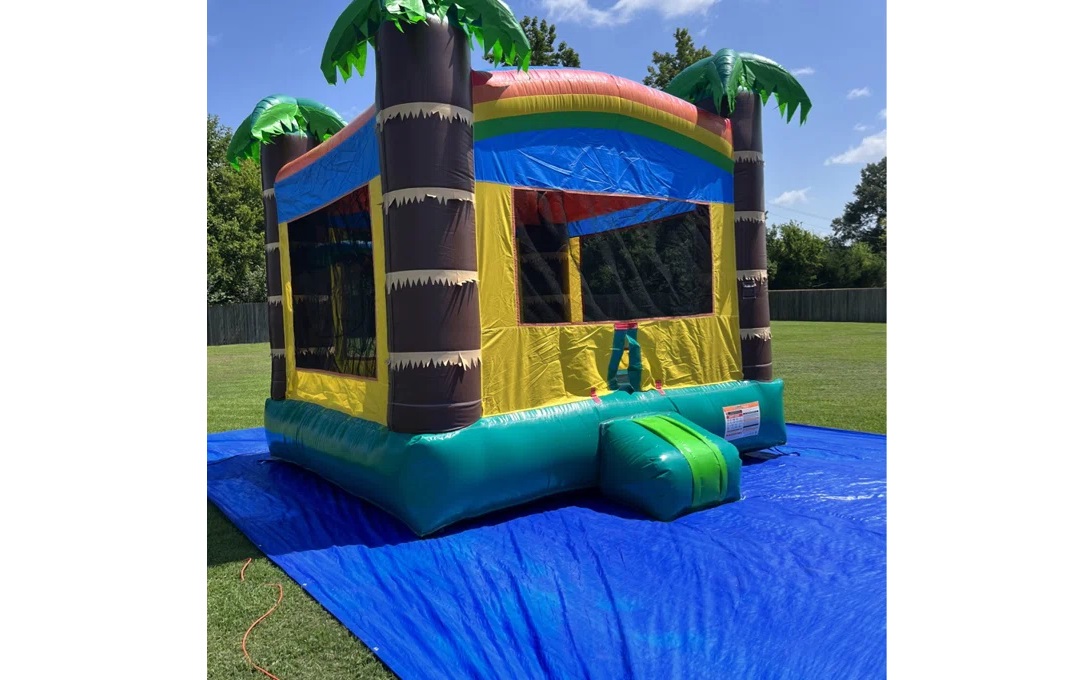 Commercial tropical bouncy castle rental in Manitoba