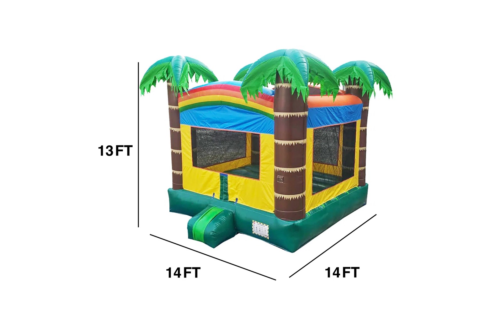 Jump Up Bouncers tropical jump castle rental in Winnipeg and Kenora
