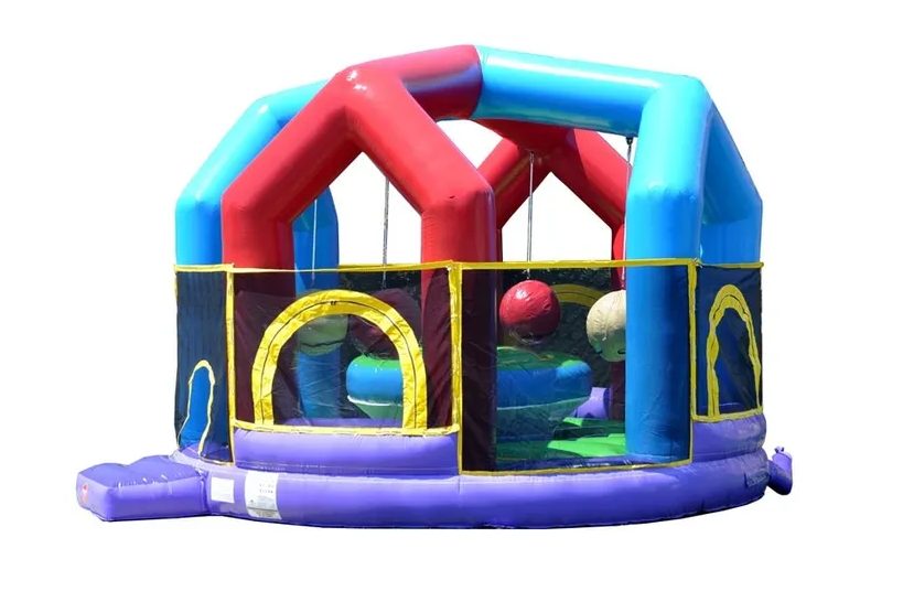 Interactive Wrecking Ball inflatable game rental in Winnipeg Manitoba