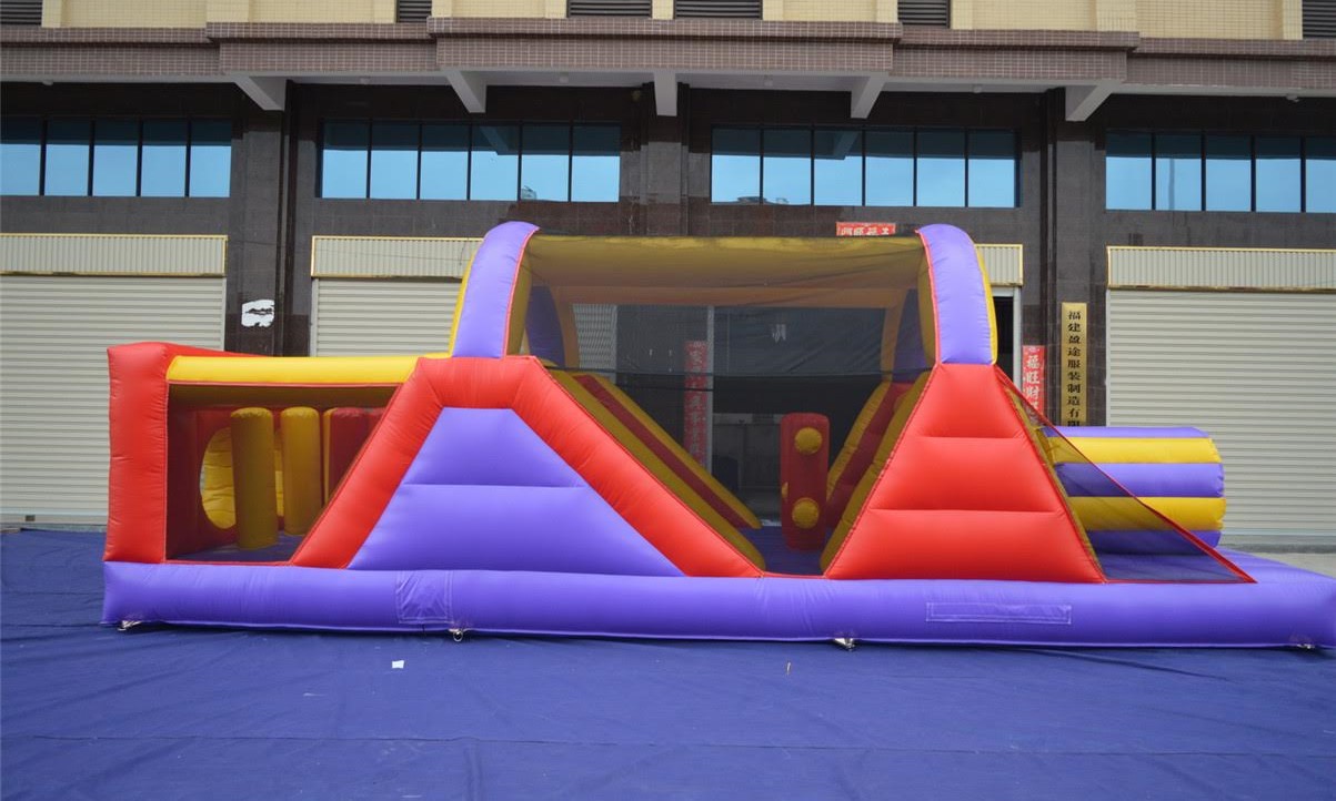 Large obstacle course inflatable rental for Winnipeg events