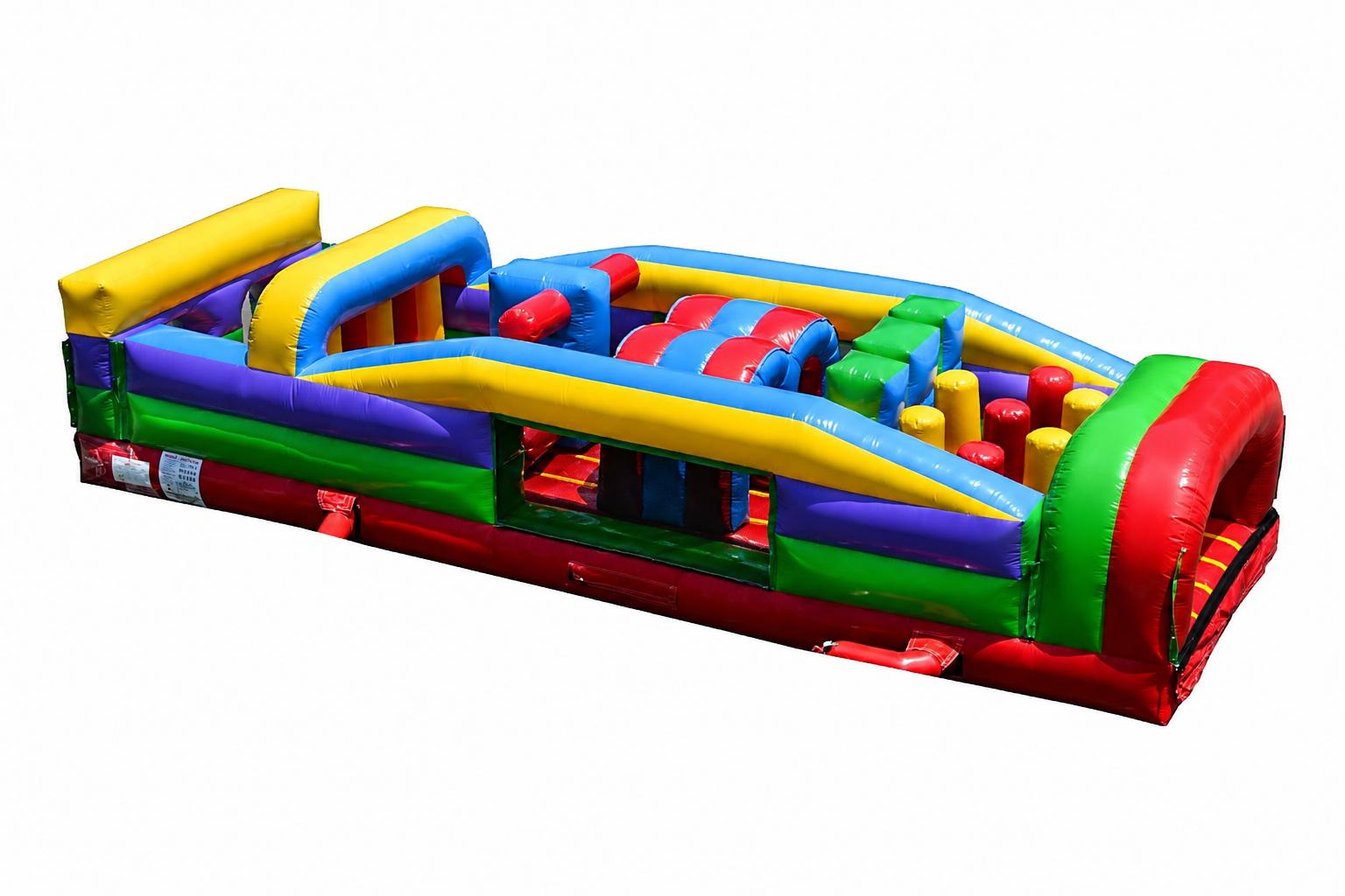 Largest obstacle course rental in Manitoba by Jump Up Bouncers for school and festival events