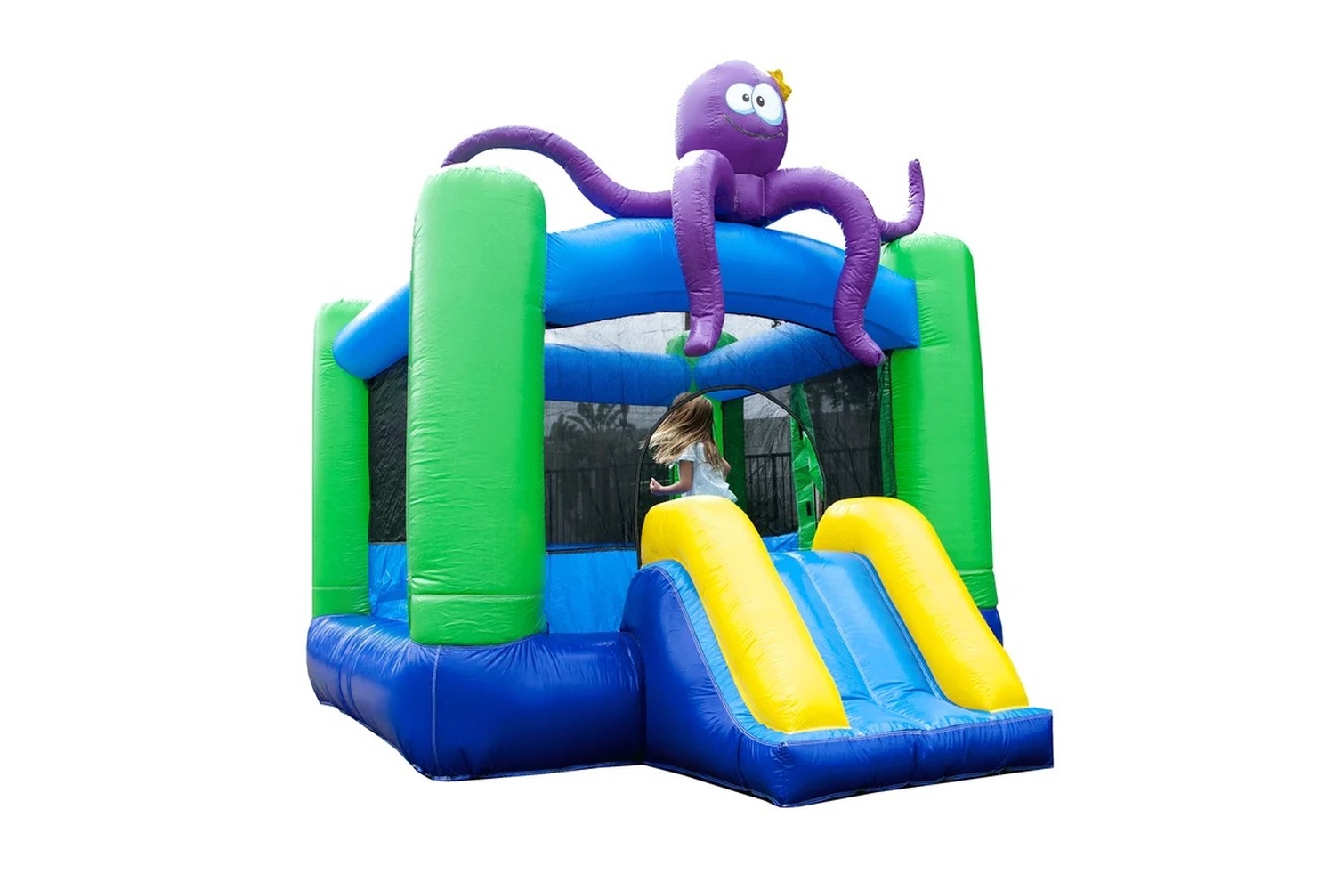 Octopus inflatable bounce house with slide product photo for Winnipeg Manitoba rentals