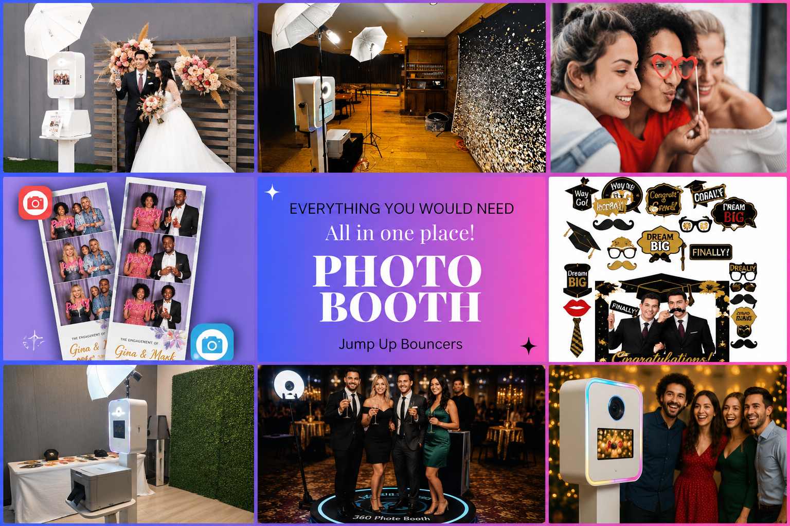 Mirror photo booth, DSLR photo booth and 360 video booth rentals for weddings, parties and corporate events in Winnipeg Manitoba