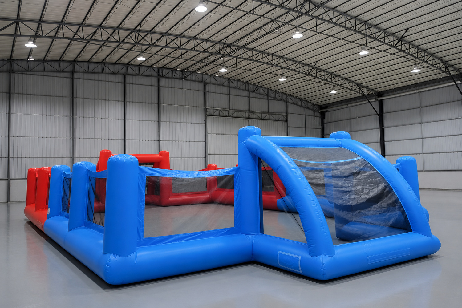 Jump Up Bouncers Soccer Arena Inflatable rental Winnipeg Manitoba for party game rentals
